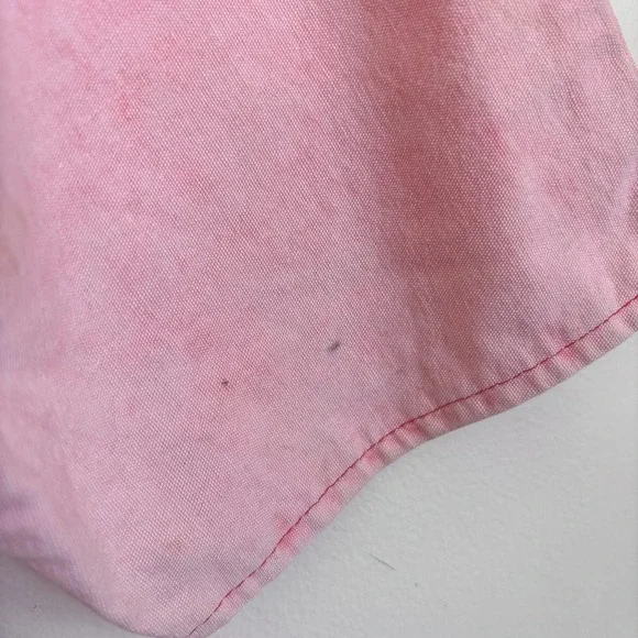 Champagne West Vintage 80s Acid Wash Denim Dress Size 11 Pink Retro Rockabilly - Picture 9 of 10